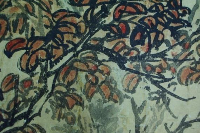 圖-書畫頂條并全色后畫心